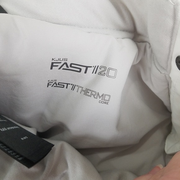 KJUS FAST 120 Ski Snowboard Pants Womens XS White Waterproof Insulated - Picture 8 of 10